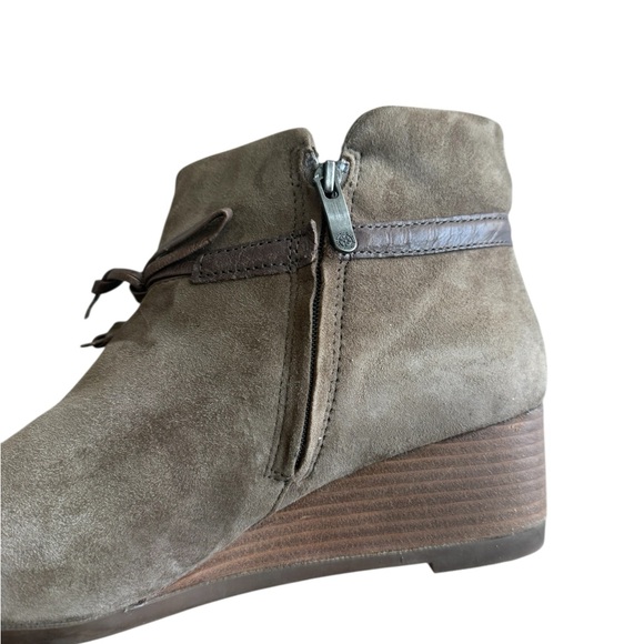 Bussola Brown Taupe Ankle Booties Size 8.5 - Picture 5 of 9